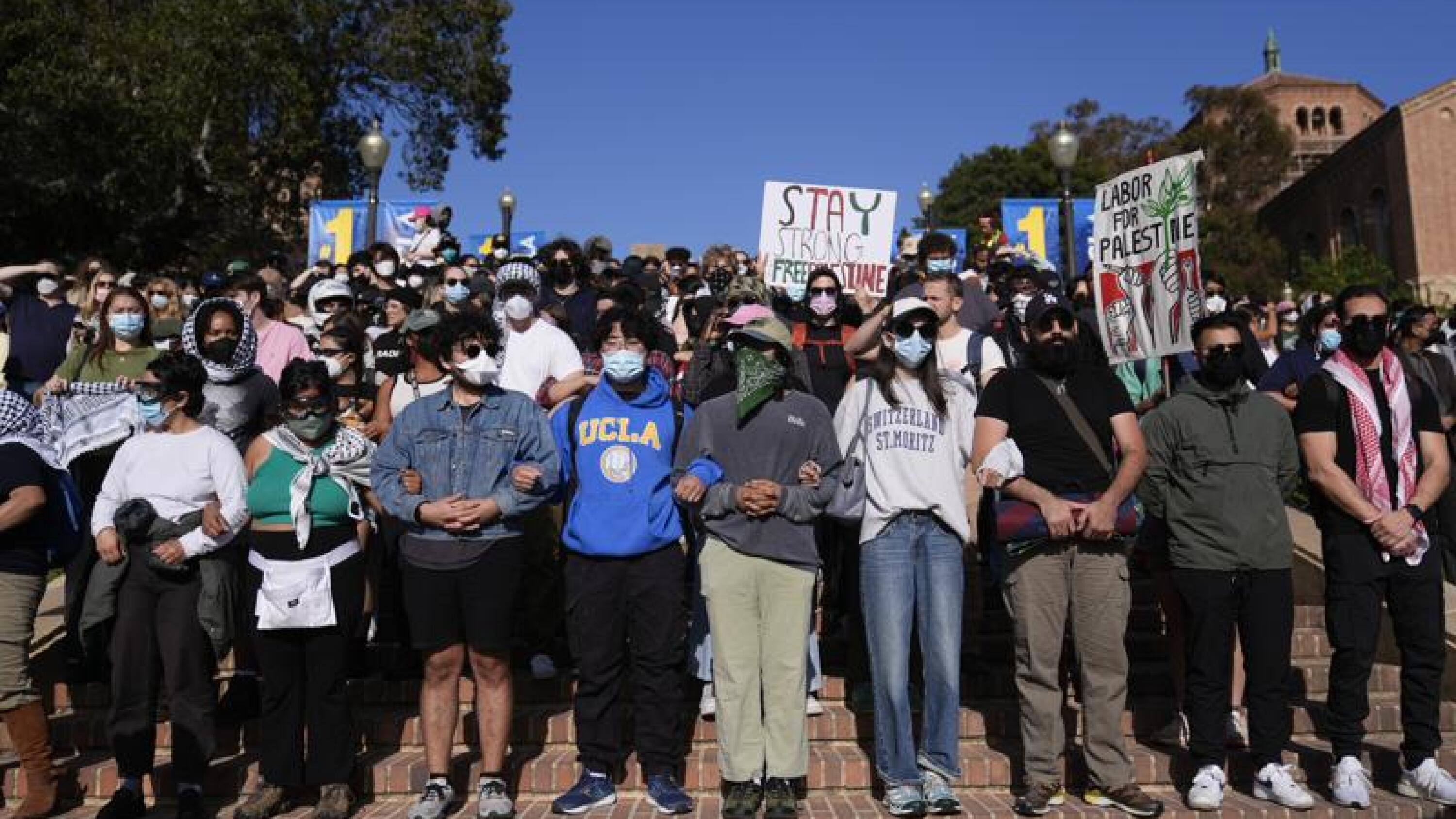 UCLA faces criticism for failure to stop attack on pro-Palestinian ...
