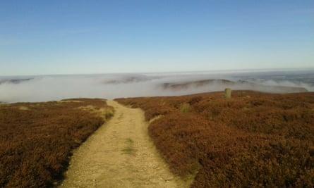 Swirling mists over Urra Moor